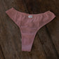organic cotton thong - burnt rose