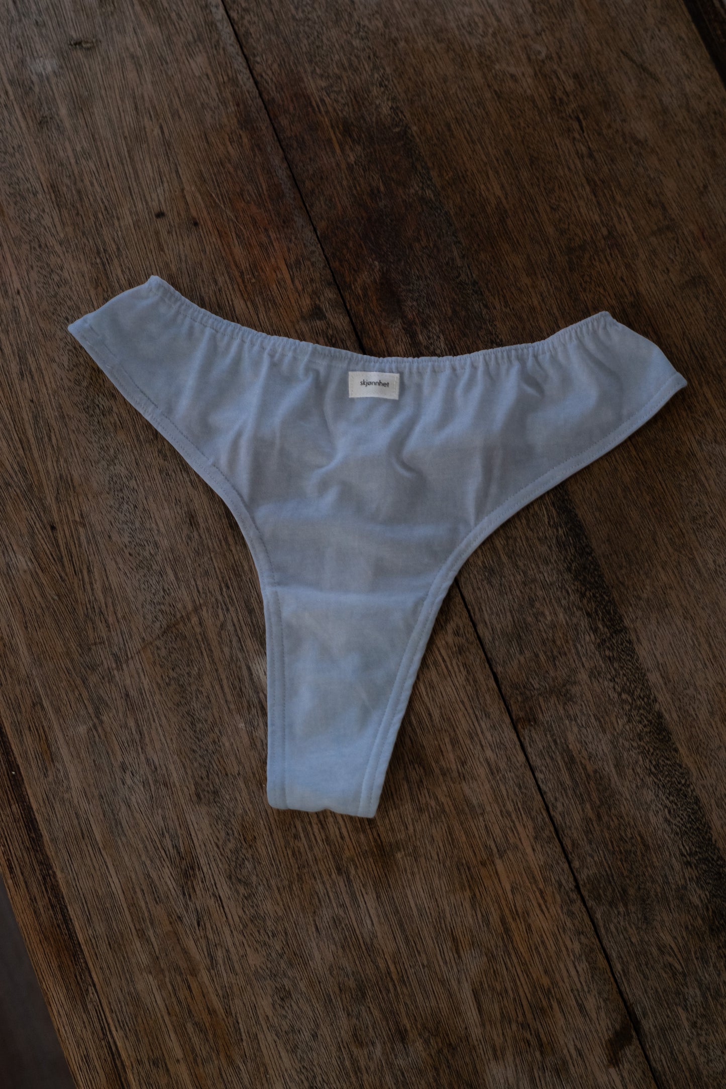 organic cotton thong - indigo