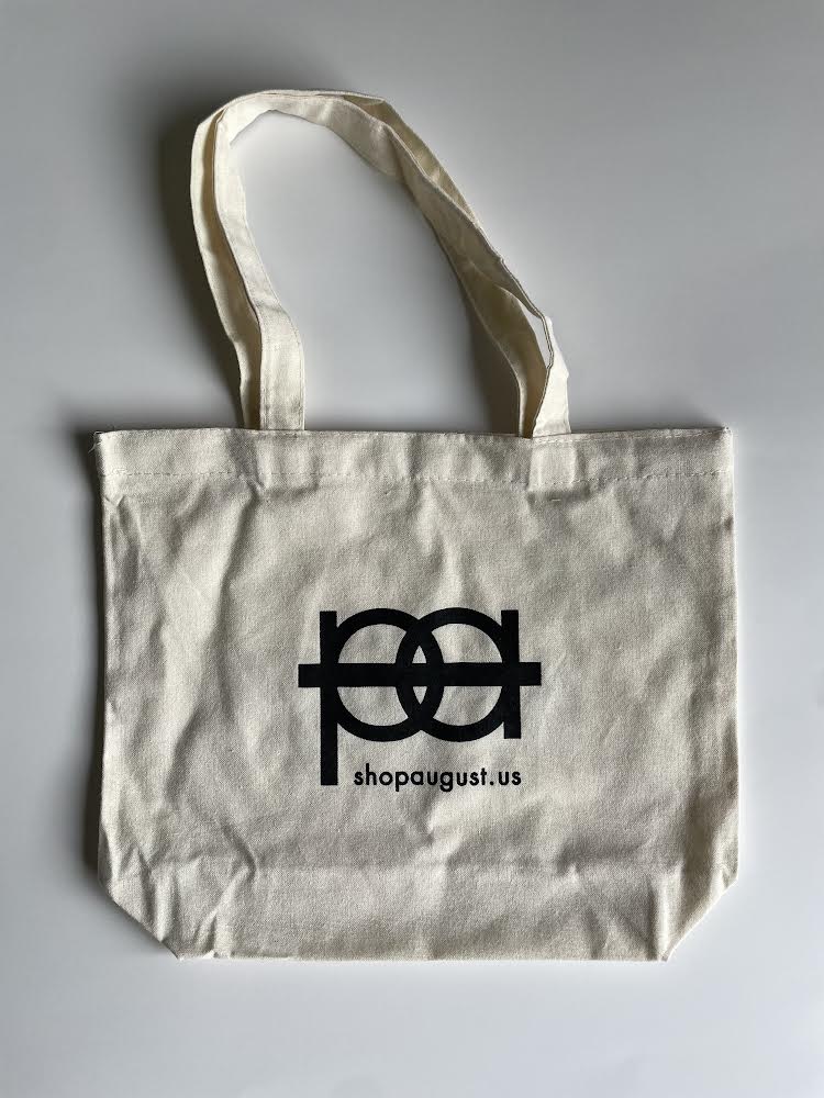 august canvas tote